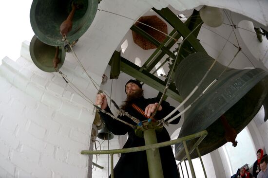 Church bell ringing during 12th Easter Festival