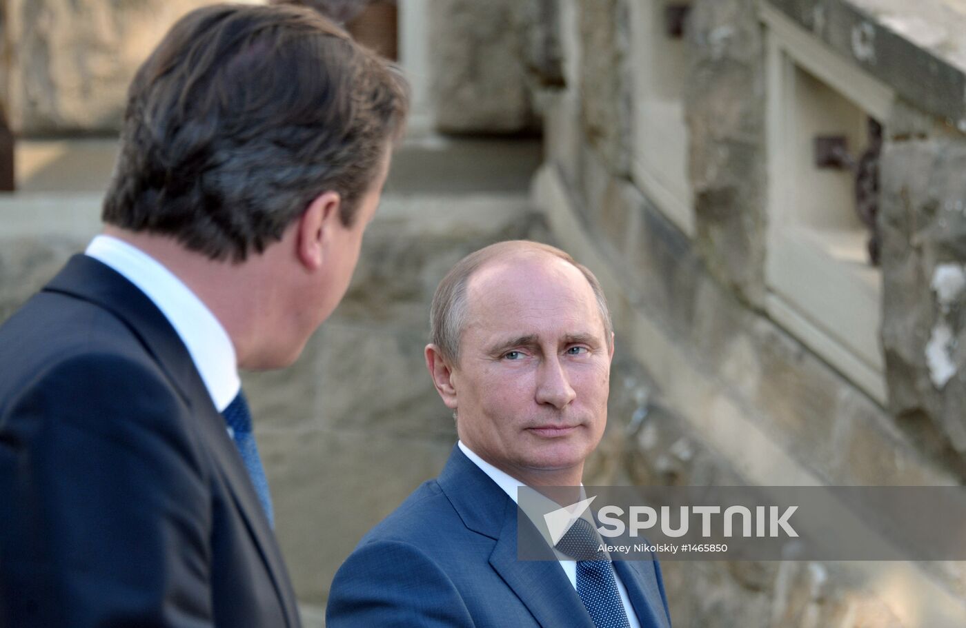 Vladimir Putin meets with David Cameron in Sochi