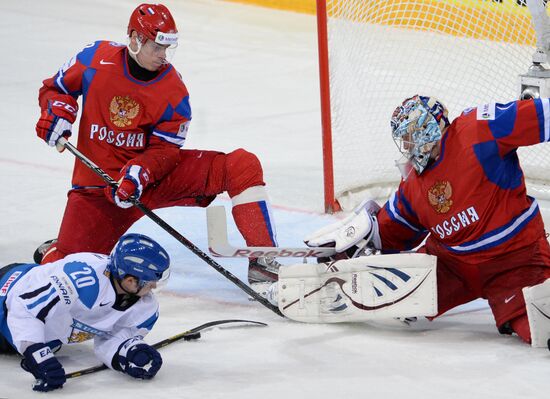 2013 Men's World Ice Hockey Championships. Russia vs. Finland