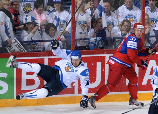 2013 Men's World Ice Hockey Championships. Russia vs. Finland