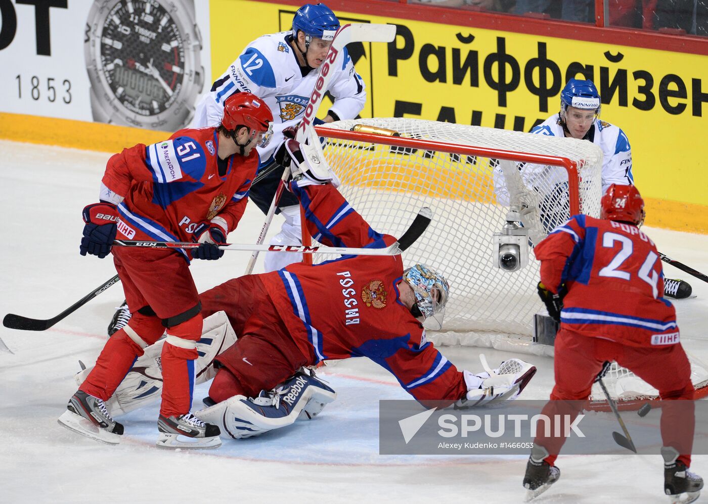 2013 Men's World Ice Hockey Championships. Russia vs. Finland