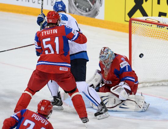 2013 Men's World Ice Hockey Championships. Russia vs. Finland