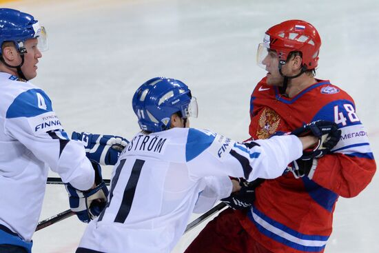 2013 Men's World Ice Hockey Championships. Russia vs. Finland