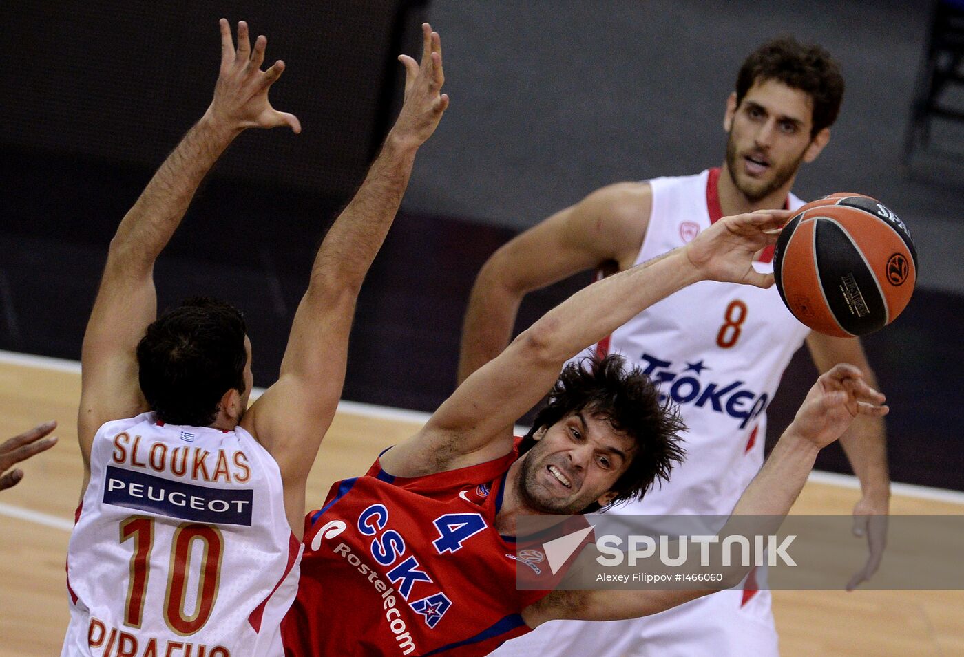 Basketball Euroleague. Final Four. CSKA vs. Olympiacos