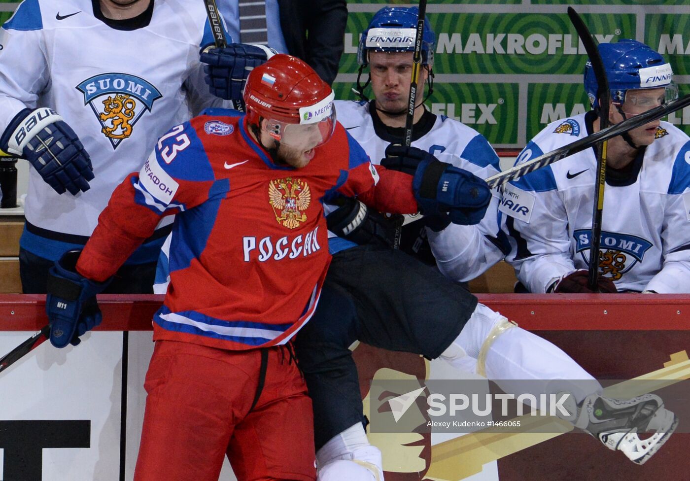 2013 Men's World Ice Hockey Championships. Russia vs. Finland