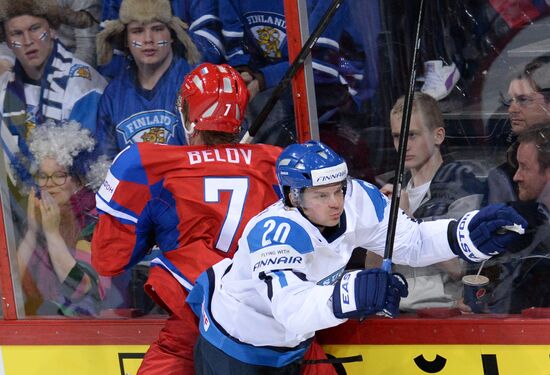 2013 Men's World Ice Hockey Championships. Russia vs. Finland