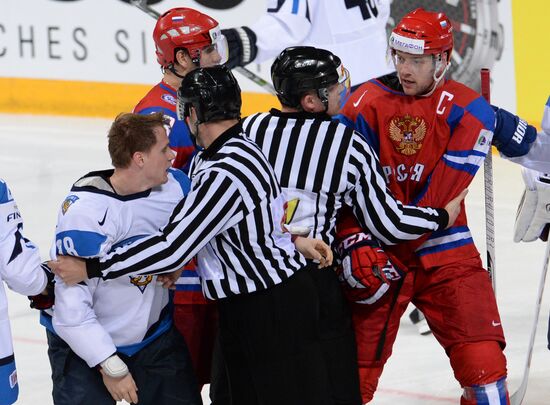 2013 Men's World Ice Hockey Championships. Russia vs. Finland