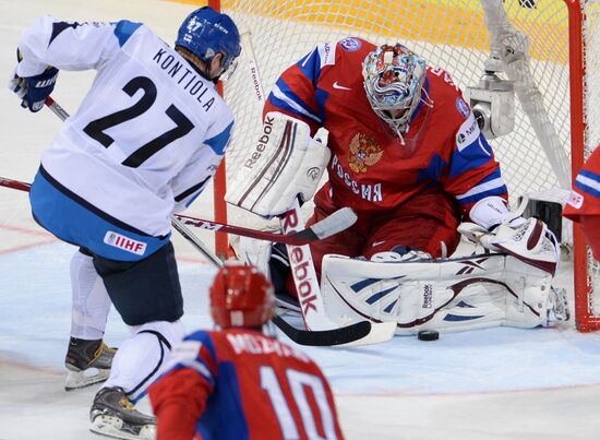 2013 Men's World Ice Hockey Championships. Russia vs. Finland