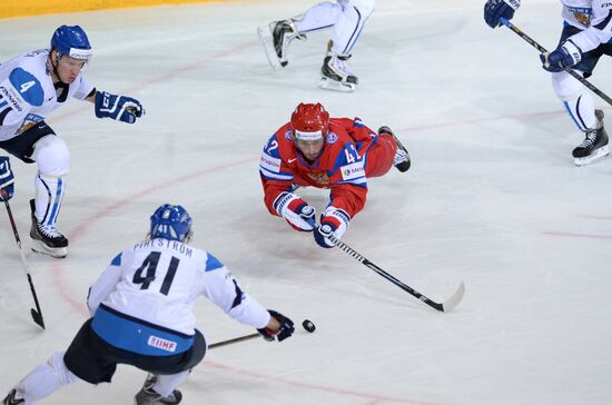 2013 Men's World Ice Hockey Championships. Russia vs. Finland
