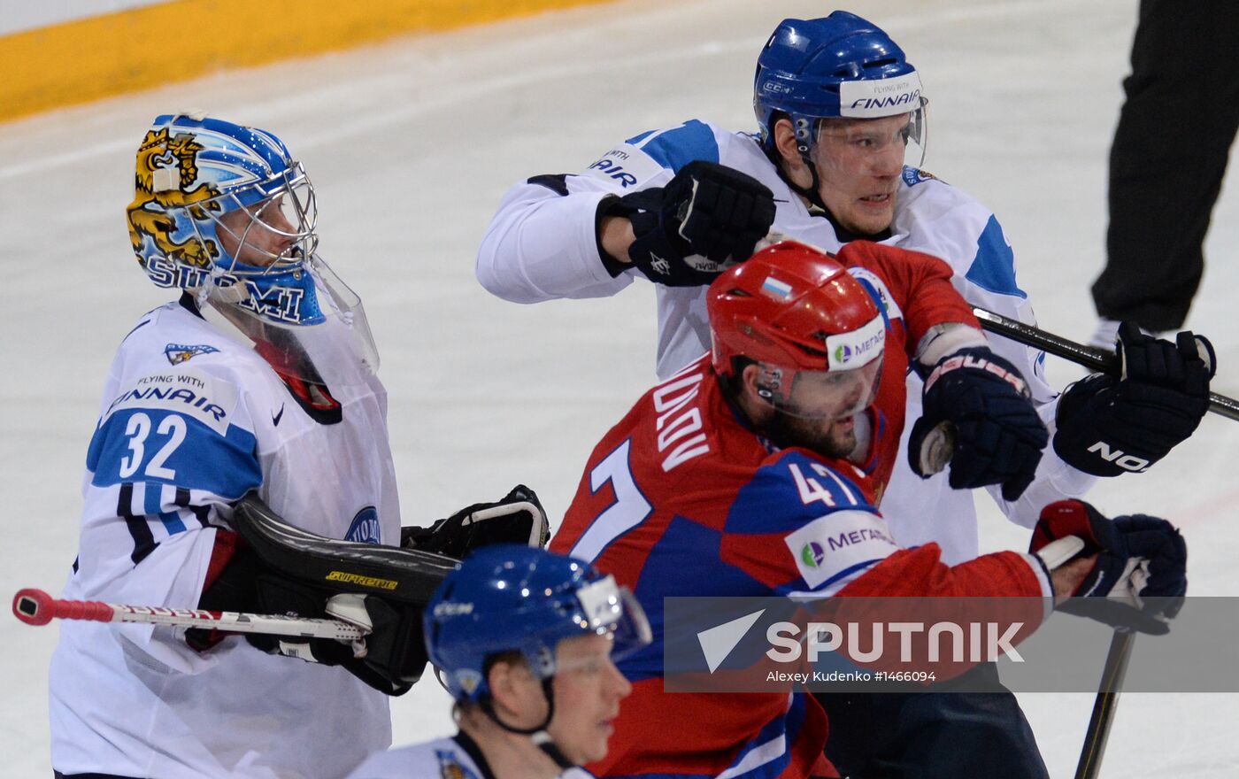 2013 Men's World Ice Hockey Championships. Russia vs. Finland
