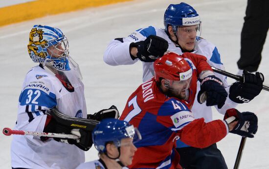 2013 Men's World Ice Hockey Championships. Russia vs. Finland