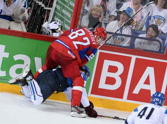 2013 Men's World Ice Hockey Championships. Russia vs. Finland