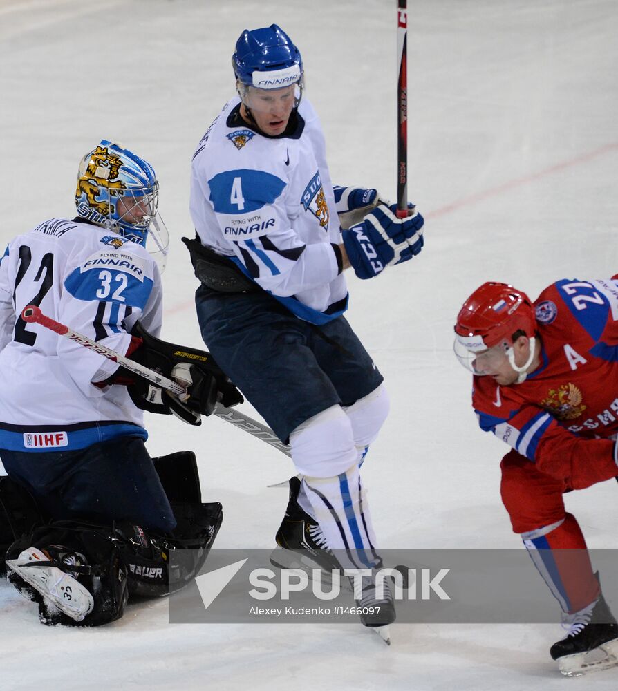 2013 Men's World Ice Hockey Championships. Russia vs. Finland