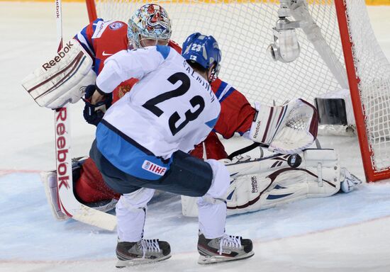2013 Men's World Ice Hockey Championships. Russia vs. Finland