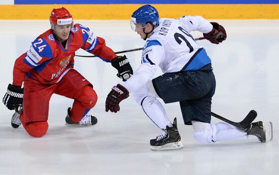 2013 Men's World Ice Hockey Championships. Russia vs. Finland