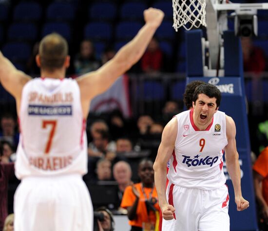 Basketball Euroleague. Final Four. CSKA vs. Olympiacos