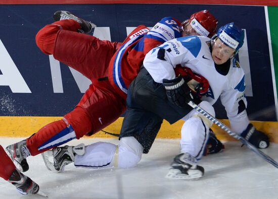 2013 Men's World Ice Hockey Championships. Russia vs. Finland