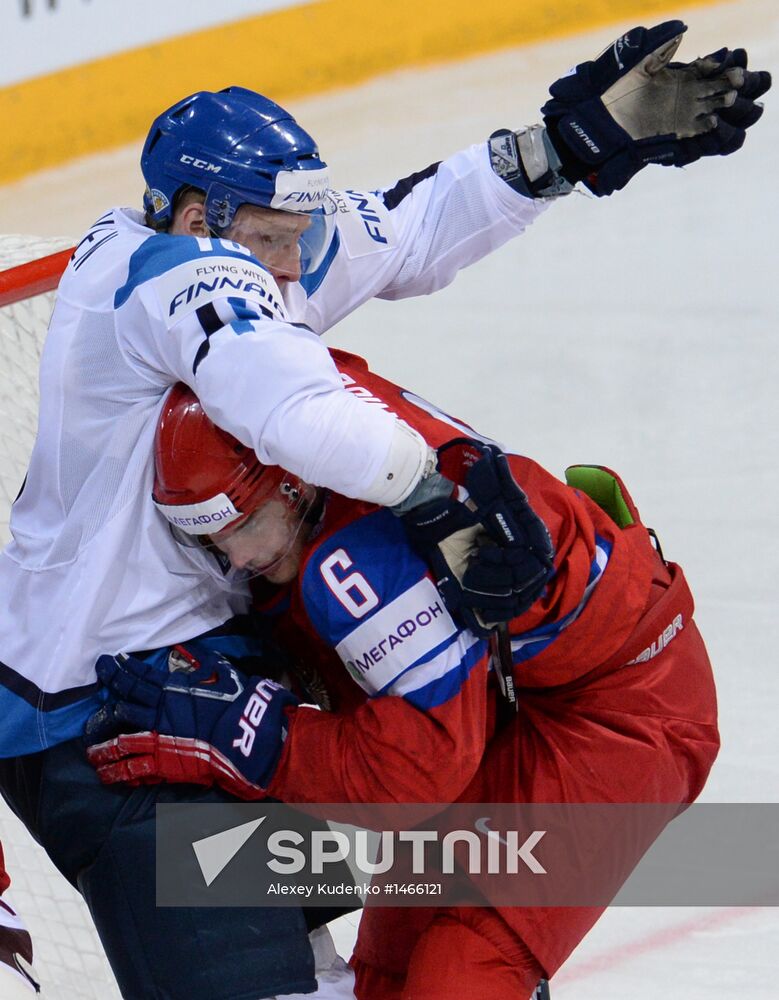 2013 Men's World Ice Hockey Championships. Russia vs. Finland