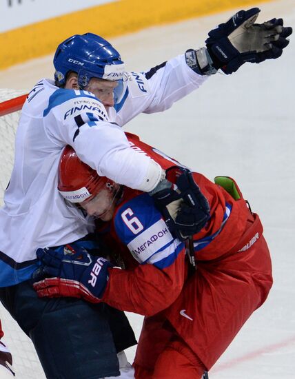 2013 Men's World Ice Hockey Championships. Russia vs. Finland