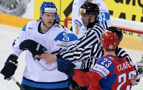 2013 Men's World Ice Hockey Championships. Russia vs. Finland