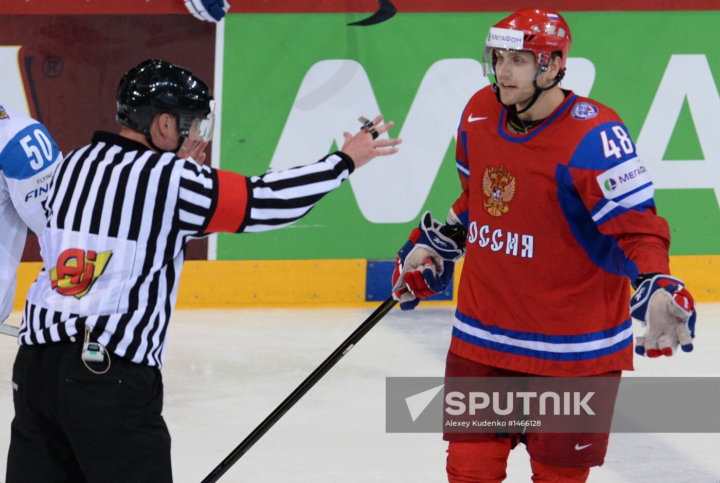 2013 Men's World Ice Hockey Championships. Russia vs. Finland
