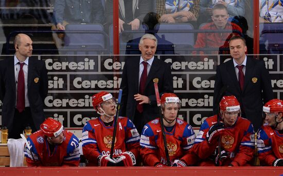 2013 Men's World Ice Hockey Championships. Russia vs. Finland
