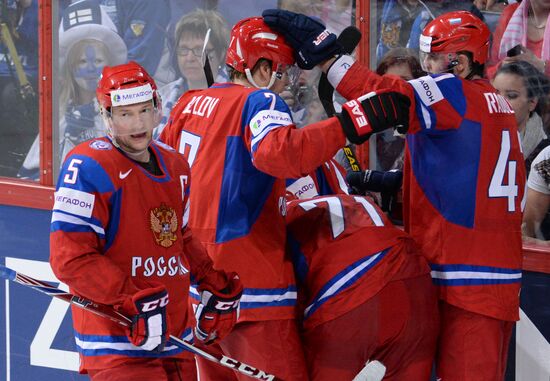 2013 Men's World Ice Hockey Championships. Russia vs. Finland