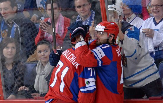 2013 Men's World Ice Hockey Championships. Russia vs. Finland