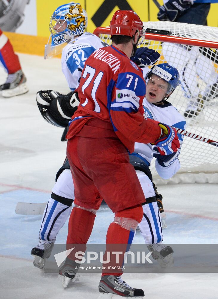 2013 Men's World Ice Hockey Championships. Russia vs. Finland