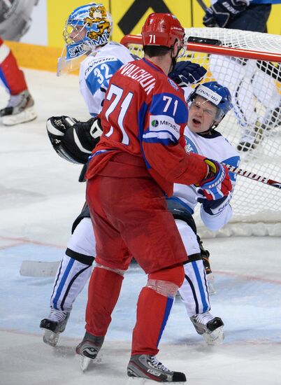 2013 Men's World Ice Hockey Championships. Russia vs. Finland