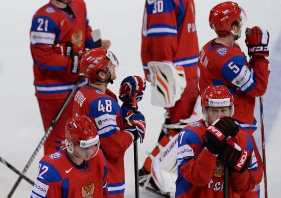 2013 Men's World Ice Hockey Championships. Russia vs. Finland