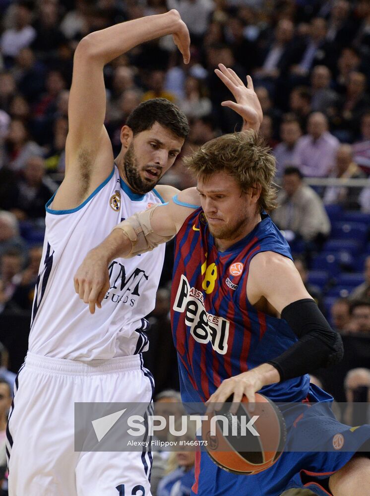 Basketball Euroleague. Final Four. Barcelona vs. Real