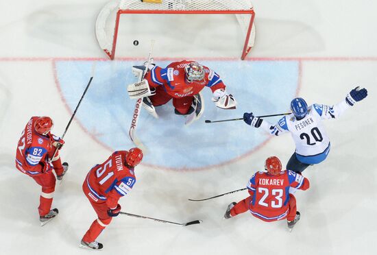 2013 Men's World Ice Hockey Championships. Russia vs. Finland