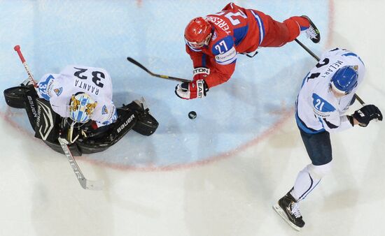 2013 Men's World Ice Hockey Championships. Russia vs. Finland