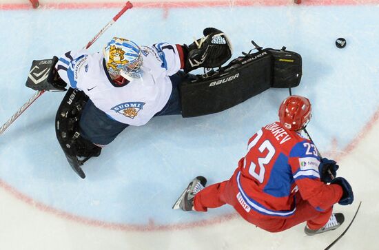 2013 Men's World Ice Hockey Championships. Russia vs. Finland