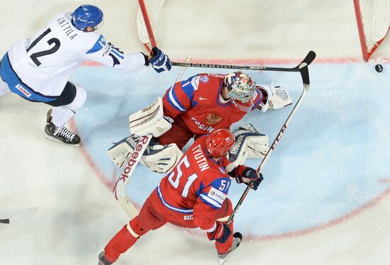 2013 Men's World Ice Hockey Championships. Russia vs. Finland