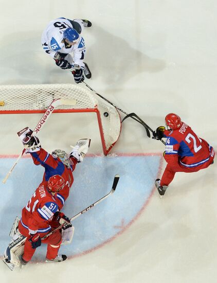 2013 Men's World Ice Hockey Championships. Russia vs. Finland