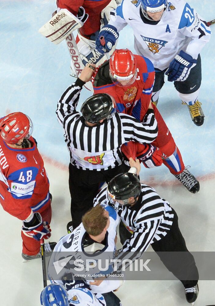 2013 Men's World Ice Hockey Championships. Russia vs. Finland