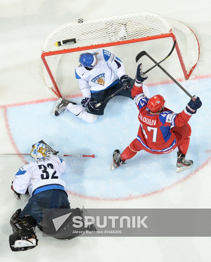 2013 Men's World Ice Hockey Championships. Russia vs. Finland