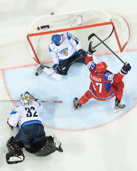 2013 Men's World Ice Hockey Championships. Russia vs. Finland