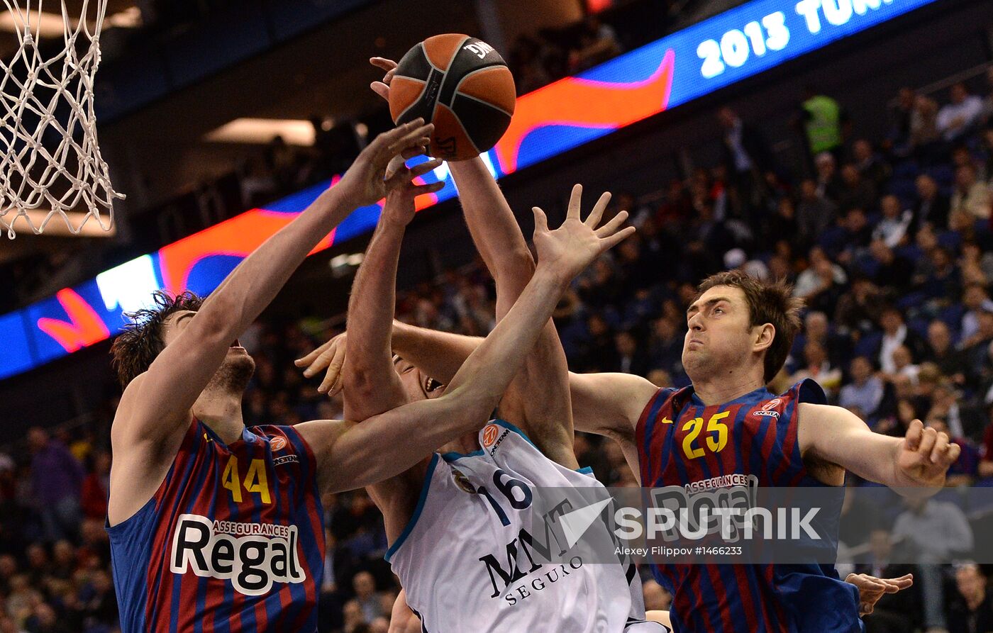 Basketball Euroleague. Final Four. Barcelona vs. Real