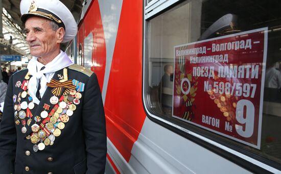 Memory Train traveling from Kaliningrad to Vladivostok