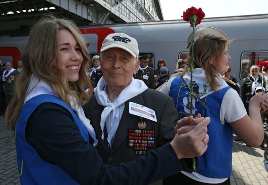 Memory Train traveling from Kaliningrad to Vladivostok