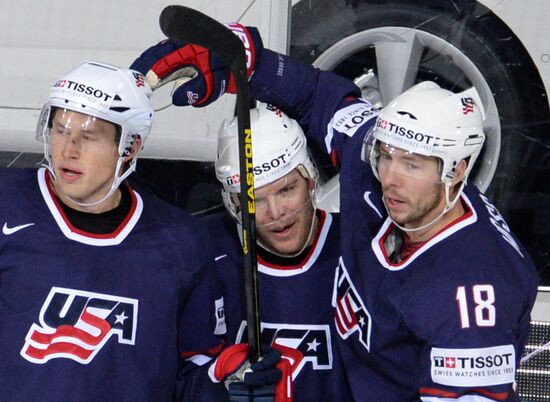 Ice Hockey World Championship. United States vs. Germany