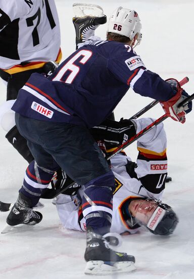 Ice Hockey World Championship. United States vs. Germany