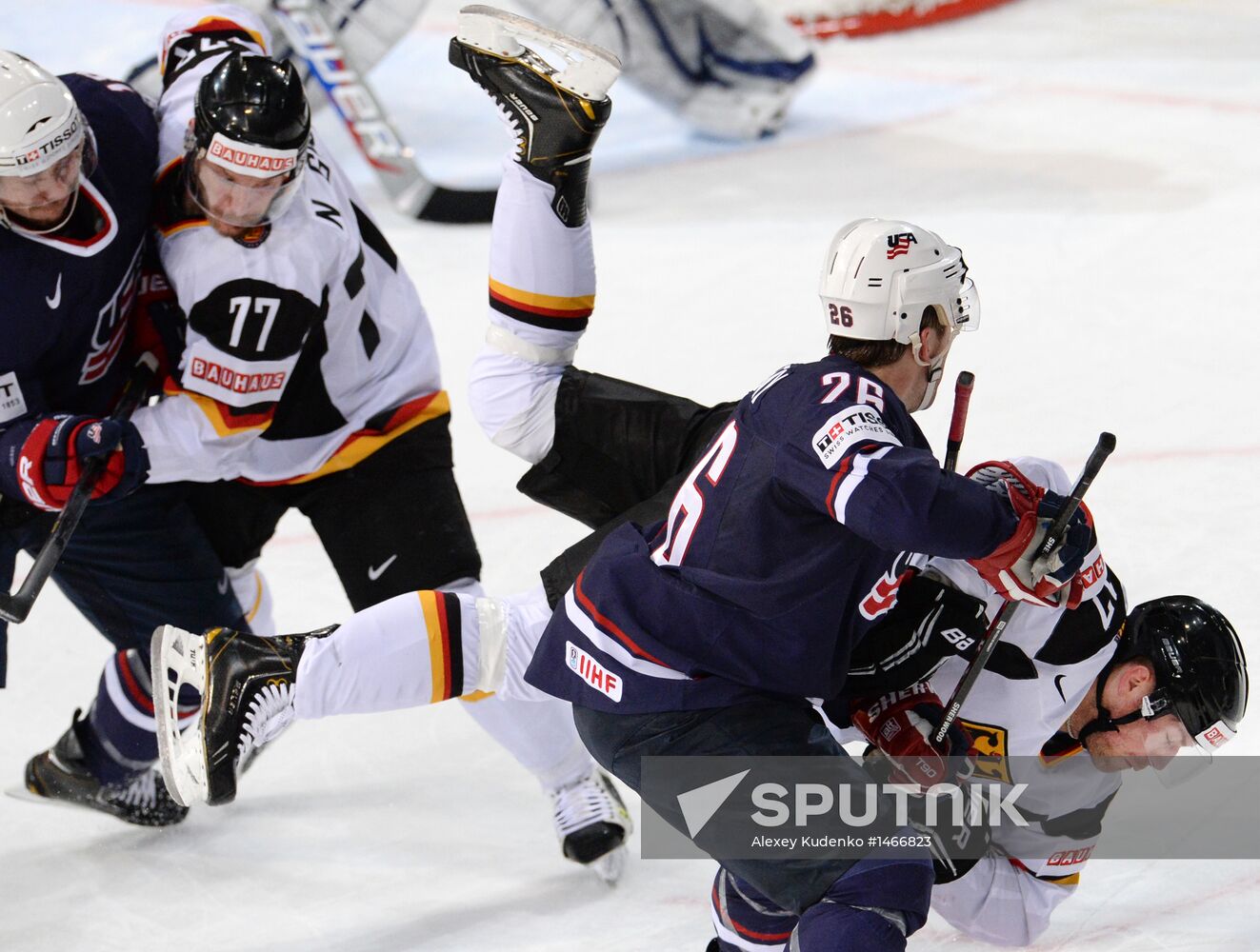 Ice Hockey World Championship. United States vs. Germany