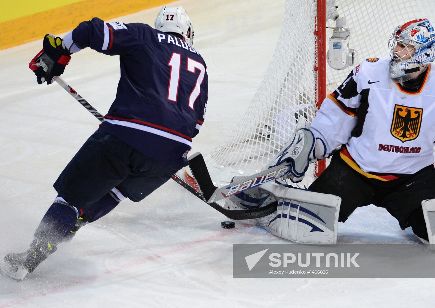 Ice Hockey World Championship. United States vs. Germany
