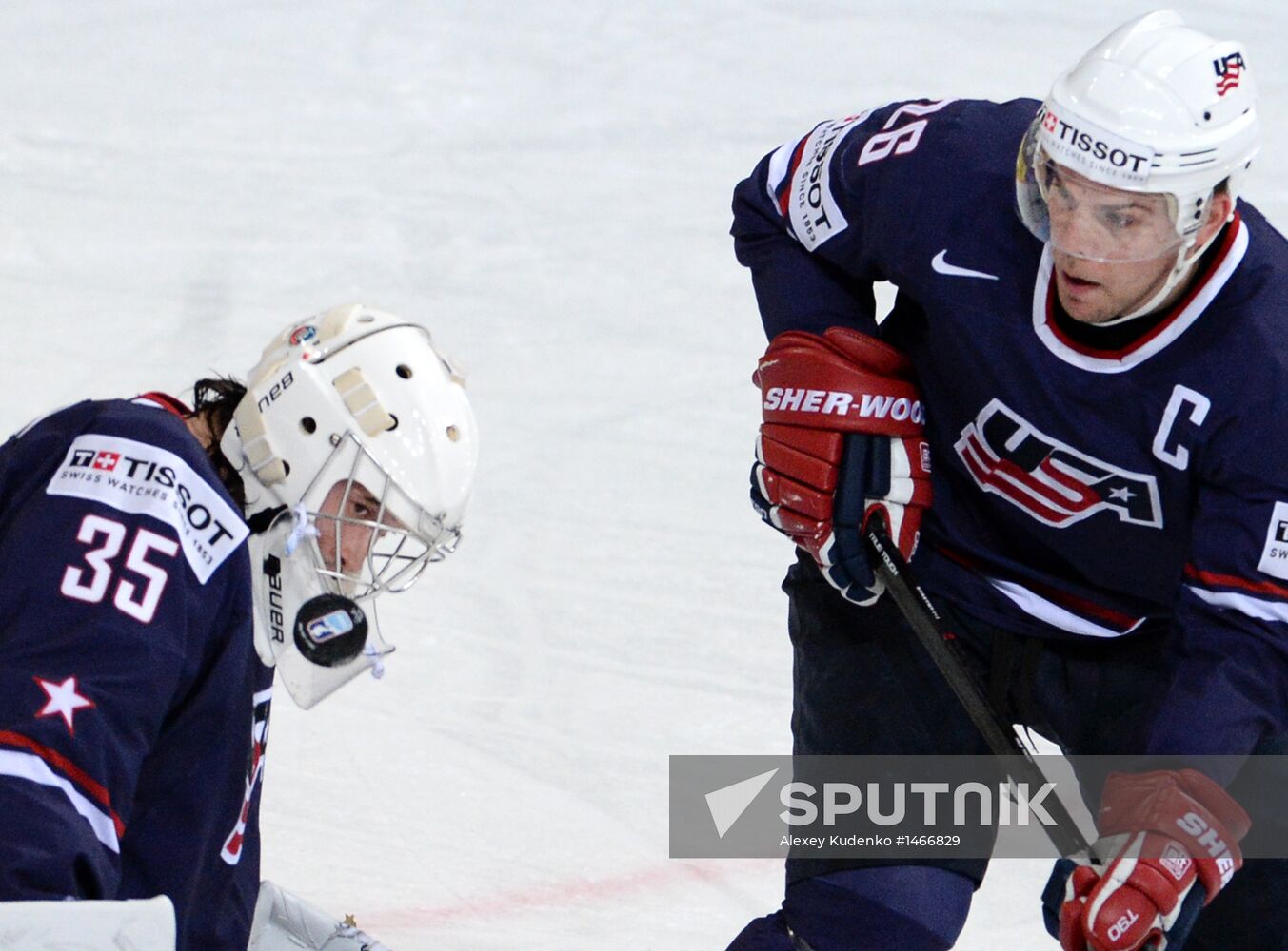 Ice Hockey World Championship. United States vs. Germany