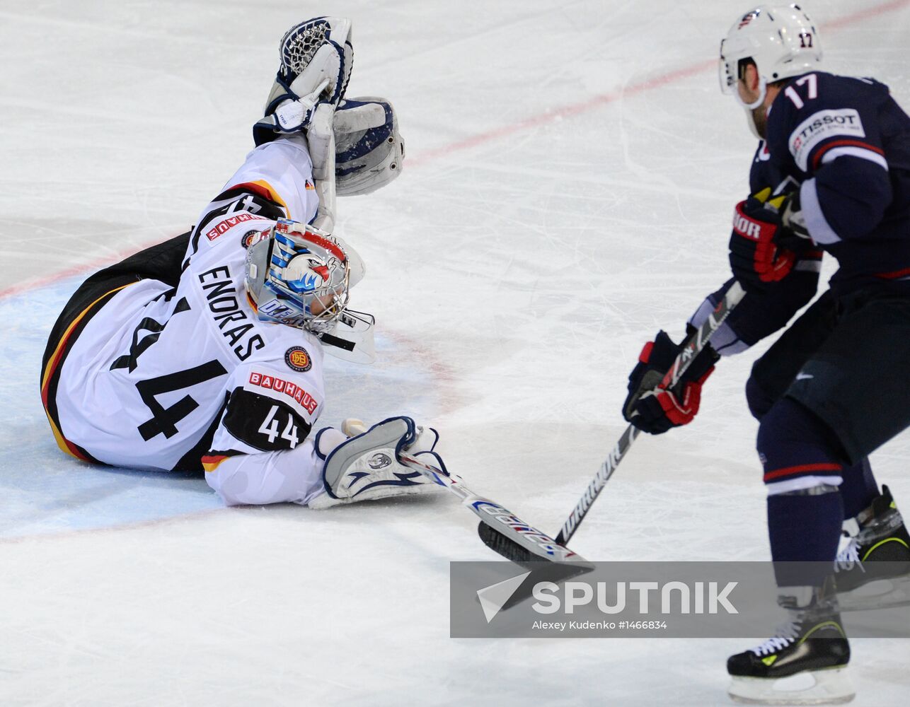 Ice Hockey World Championship. United States vs. Germany