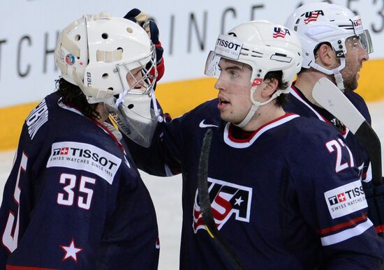 Ice Hockey World Championship. United States vs. Germany